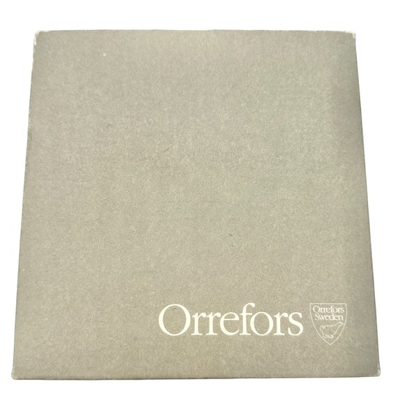 Orrefors Sweden Belle Tulip Bowl 4540/11 Lead Crystal 4x4.5in Original Box - Picture 7 of 10